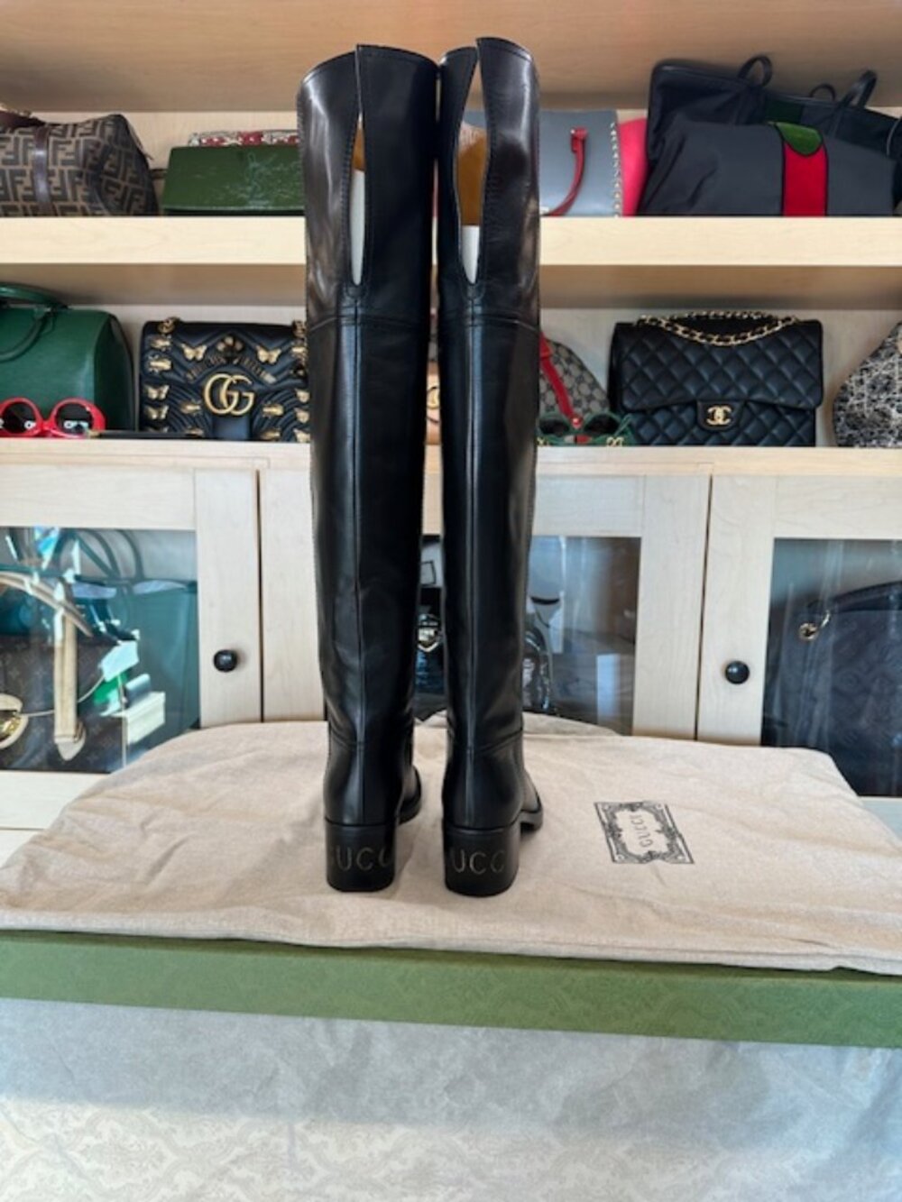 Gucci Over The Knee Black Boots Brand new size 38 - Picture 2 of 7